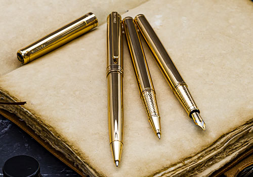 Design Awards Winner - Fanstik LLC. - Luxury Gold  BallPoint Pen Fanstik Excelltus Line