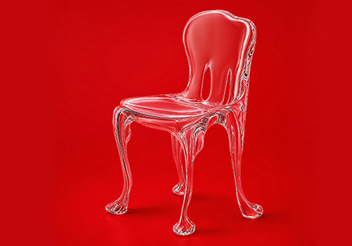 Design Awards Winner - MENGJIE HUANG - Transparent Freeze-Flow Chair 