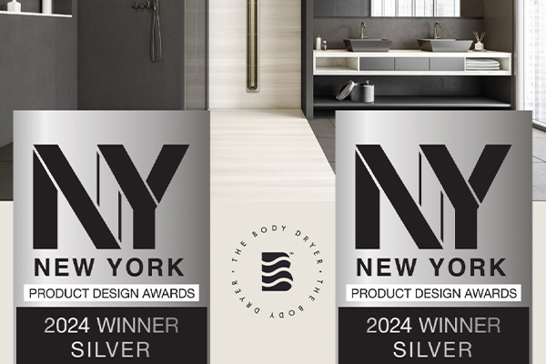 NY Product Design Awards News - JTK Designs Sees Double Silver Wins for Luxurious Brisa Body Dryer