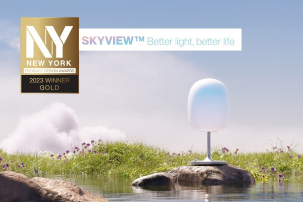 NY Product Design Awards News - BIOS Lighting Glows with Gold for BIOS SkyView lamp!